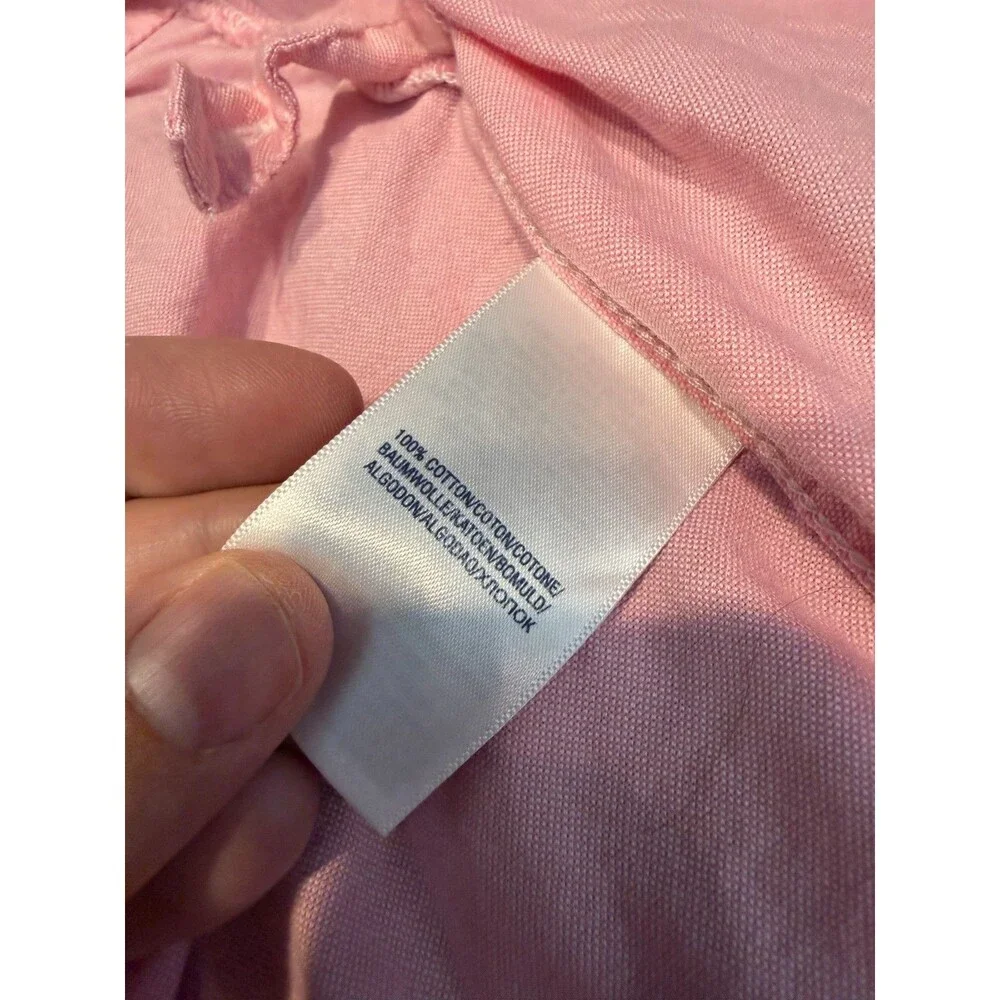 Ralph Lauren Toddler Girls Pink Cotton Long Sleeve Collared Shirt Dress Size 3T